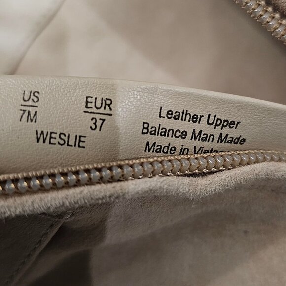 NEW Sam Edelman Weslie Ankle Bootie Womens 7 Tan Suede Wedge Pointed Toe Buckle - Picture 12 of 13